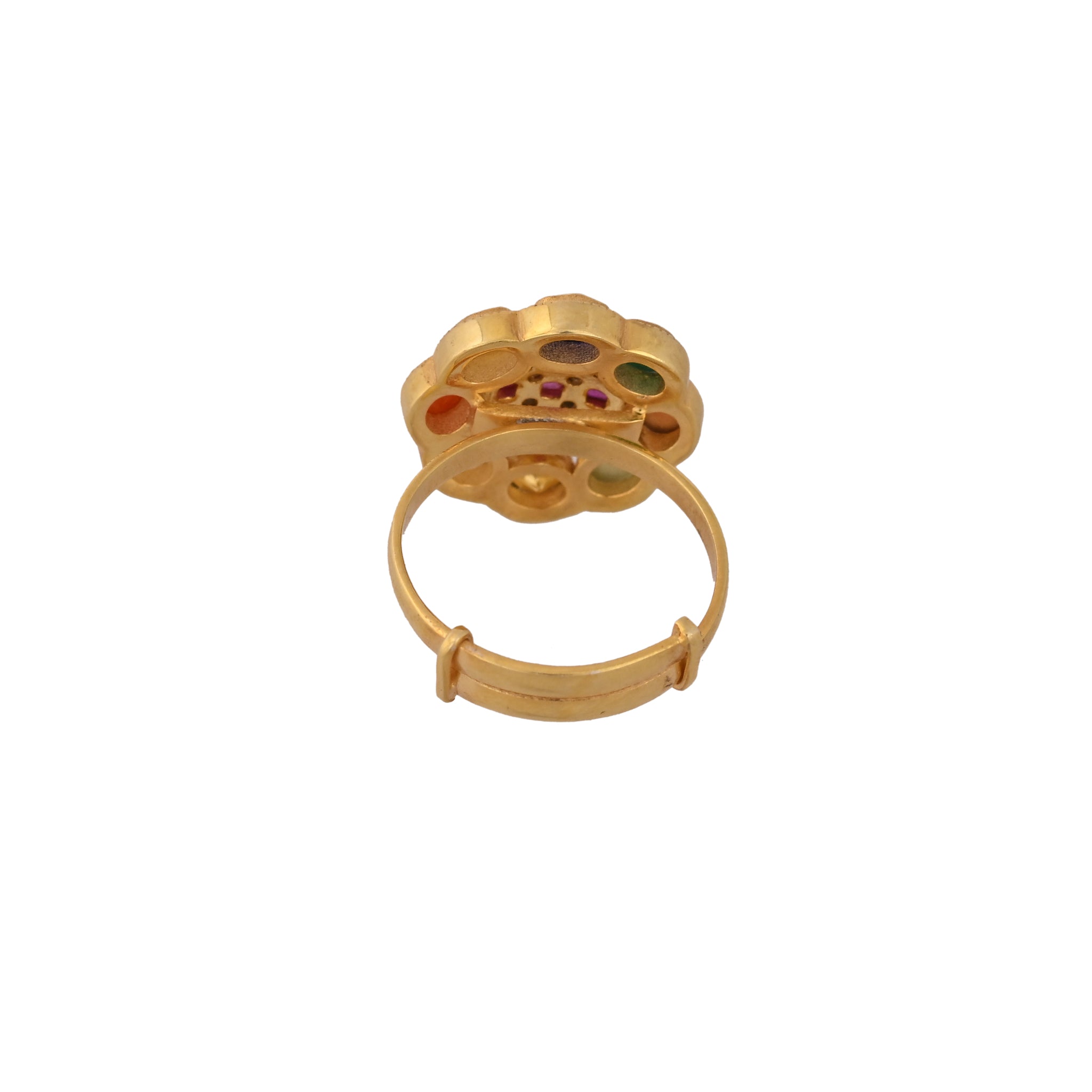 Navratna Silver Ring - Small