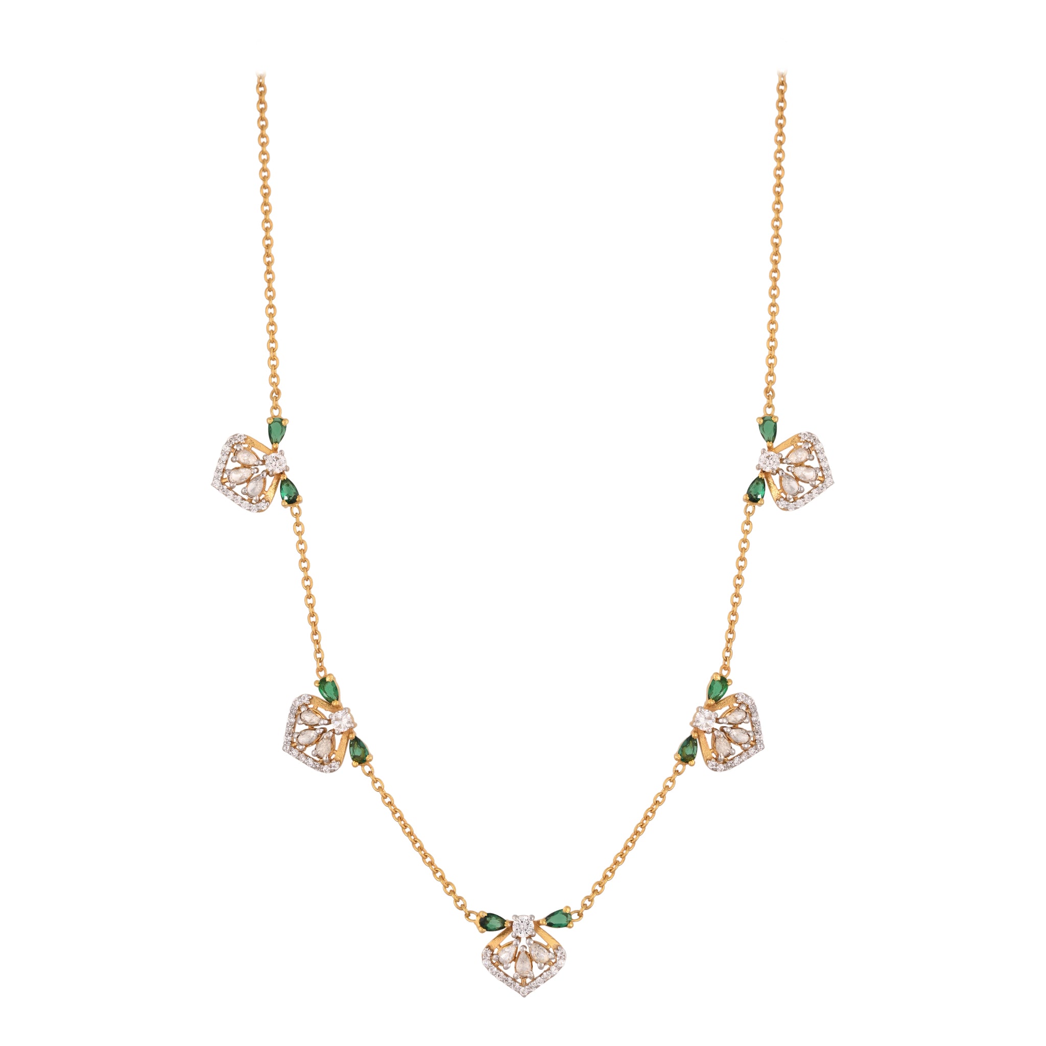 Diamond & Silver Chain Necklace