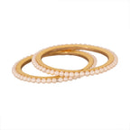Noor Pearl Silver Bangle