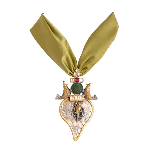 Lopa Fusion Bird Motifs Silver Pendant