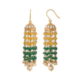 Mehr Sapphire, Emerald & Polki Silver Jhumki