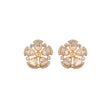 Noor Floral Polki Silver Earrings
